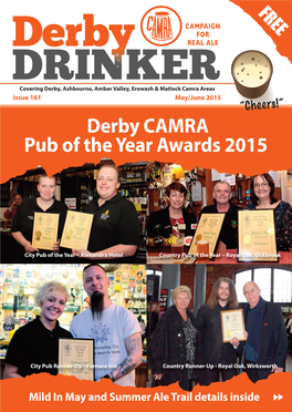 Derby CAMRA Pub of the Year Awards 2015