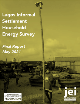 Lagos Informal Settlement Household Energy Survey