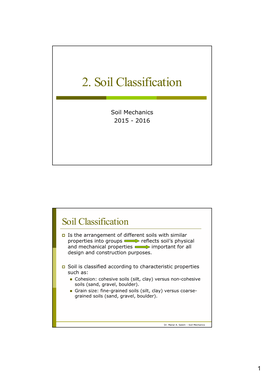 2. Soil Classification