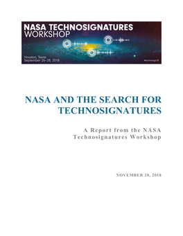 Technosignature Report Final 121619