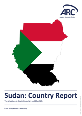 Sudan: Country Report the Situa�On in South Kordofan and Blue Nile