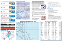 Atlantic Ocean Hurricane Tracking Chart Additional Damage Includes: Complete Roof Failure on Many Residences and Industrial County Emergency Coordinators Buildings