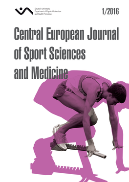 Central European Journal of Sport Sciences and Medicine a Quarterly Journal