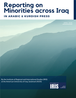 Reporting on Minorities Across Iraq INARABIC & KURDISHPRESS