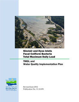 Sinclair and Dyes Inlets Fecal Coliform Bacteria TMDL Water