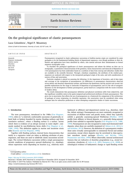 On the Geological Significance of Clastic Parasequences ⁎ Luca Colombera , Nigel P