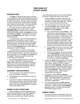 Tree Ring Kit Study Guide