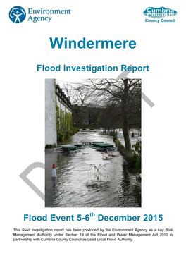 Windermere Flood Forum