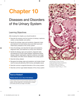 Diseases and Disorders of the Urinary System