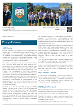 GSHS Newsletter Term 4 Week 10 2020