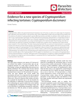 Cryptosporidium Ducismarci