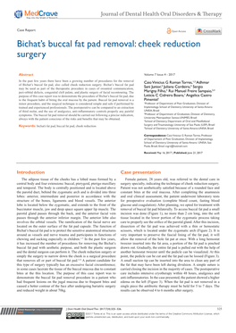 Bichat's Buccal Fat Pad Removal