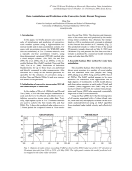 Data Assimilation and Prediction at the Convective Scale: Recent Progresses