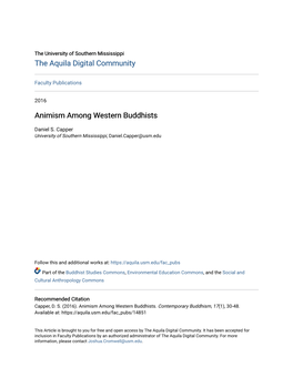 Animism Among Western Buddhists