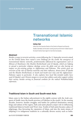 Transnational Islamic Networks
