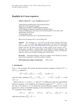 Repdigits in K-Lucas Sequences