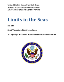 Limits in the Seas No. 144 Saint Vincent and the Grenadines