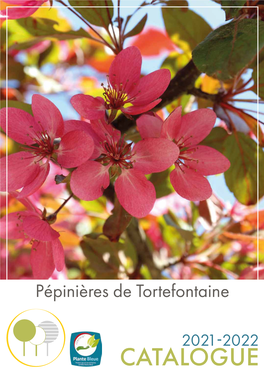 CATALOGUE Présentation Les Pépinières De Tortefontaine Ont Été Créées En 2002 Dans Les Hauts De France (62) À 70Km D’Arras Et 200Km De Paris