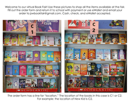 Virtual Book Fair Pictures with Inventory