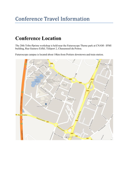 Conference Travel Information