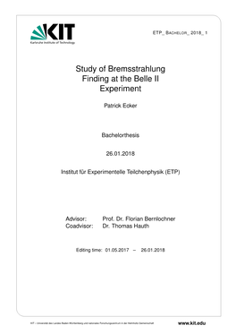 Study of Bremsstrahlung Finding at the Belle II Experiment