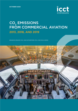 CO2 EMISSIONS from COMMERCIAL AVIATION: 2013, 2018, and 2019 Down from Nearly 19% in 2013