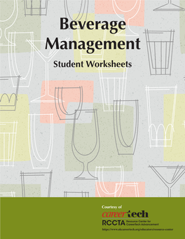 Beverage Management Student Worksheets