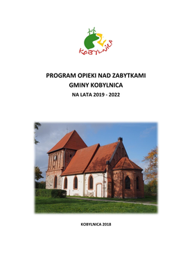 Program Opieki Nad Zabytkami Gminy Kobylnica Na Lata 2019 - 2022