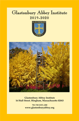 Glastonbury Abbey Institute 2019-2020