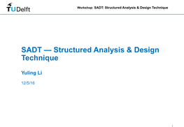 SADT — Structured Analysis & Design Technique