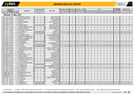 Midweek Regular Coupon 29/05/2021 10:22 1 / 2