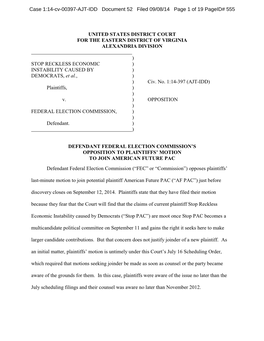 Case 1:14-Cv-00397-AJT-IDD Document 52 Filed 09/08/14 Page 1 of 19 Pageid# 555