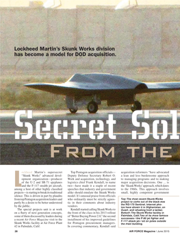 Lockheed Martin's Skunk Works Division Has