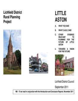 Little Aston Report