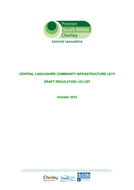 Central Lancashire Community Infrastructure Levy