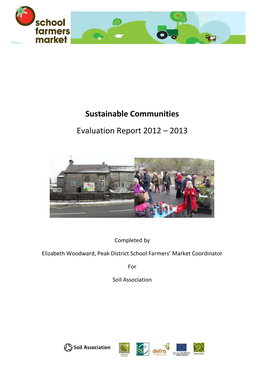 Sustainable Communities Evaluation Report 2012 – 2013