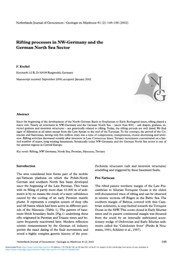 Rifting Processes in NW-Germany and the German North Sea Sector