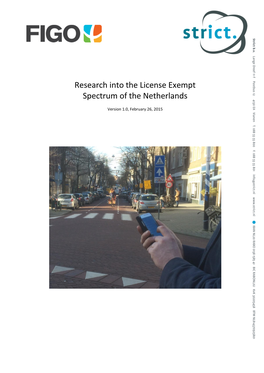 Research License Exempt Spectrum Netherlands - V1.0.Docx