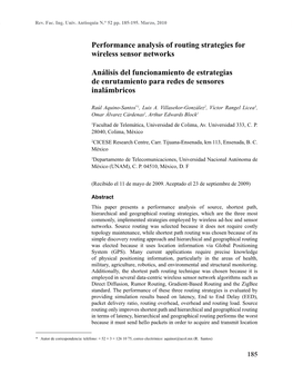 Performance Analysis of Routing Strategies for Wireless Sensor Networks