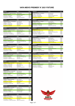 Download Full Fixture PDF