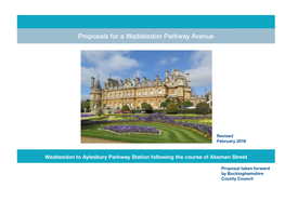 Proposals for a Waddesdon Parkway Avenue