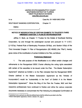 Case 91-14561-PGH Doc 5607 Filed 03/04/09 Page 1 of 13