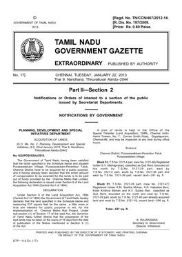 Tamil Nadu Government Gazette