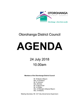 Original Council Agenda