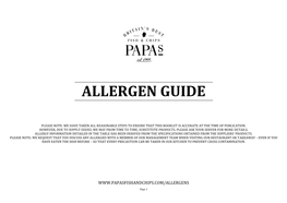 Allergen Guide