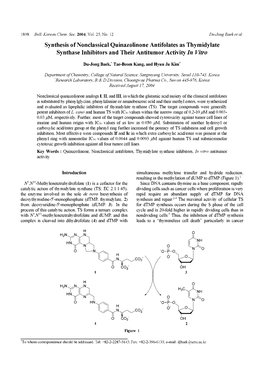 Synthase Inhibitors and Their Antitumor Activity in Vitro