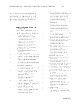 Class 556 Organic Compounds -- Part of the Class 532-570 Series 556 - 1