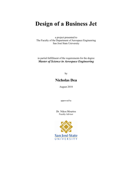 Design of a Business Jet