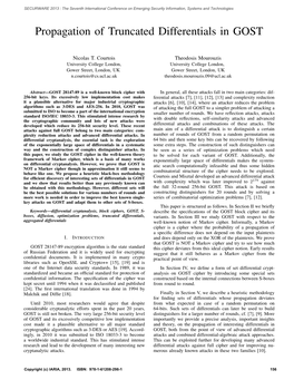 Propagation of Truncated Differentials in GOST