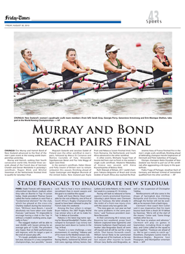 Murray and Bond Reach Pairs Final